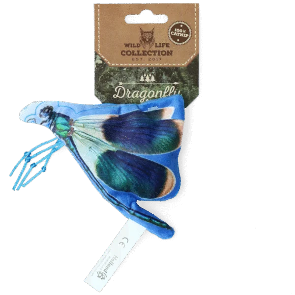 Jucărie pentru pisici în formă de libelulă, cu iarbă-mâței – Wild Life Collection Cat Libelle