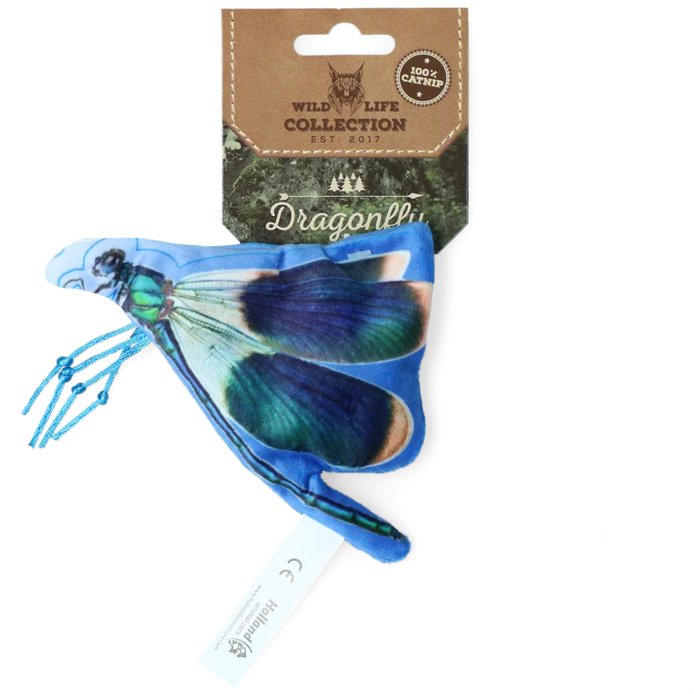 Jucărie pentru pisici în formă de libelulă, cu iarbă-mâței – Wild Life Collection Cat Libelle - imagine 1