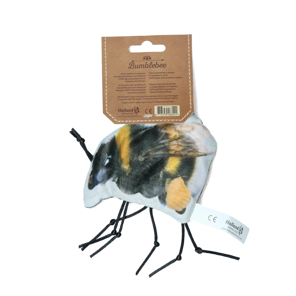 Jucărie pentru pisici în formă de bondar, cu iarbă-mâței – Wild Life Collection Cat Hommel - imagine 2