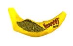 Banană de jucărie pentru pisici cu iarbă mâței, 17,7 cm – Yeowww! Chicata Banana - imagine 2