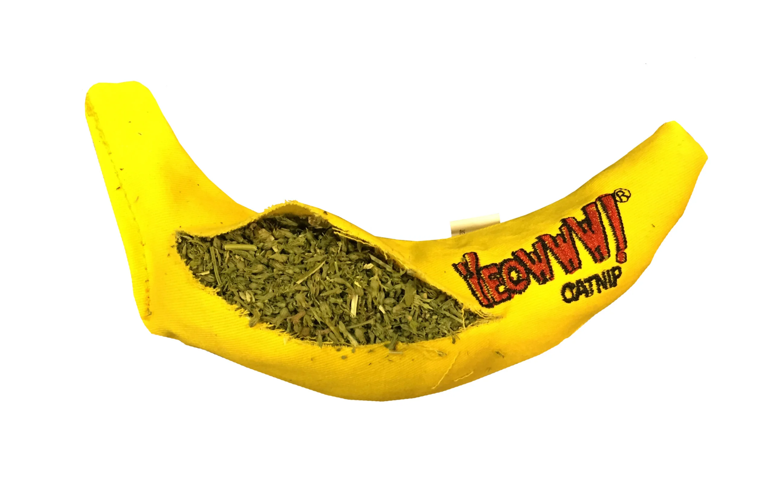 Banană de jucărie pentru pisici cu iarbă mâței, 17,7 cm – Yeowww! Chicata Banana - imagine 2