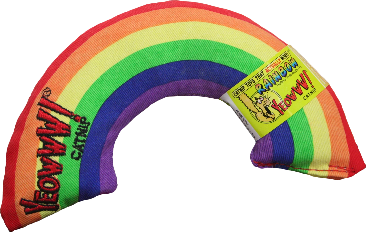 Jucărie pentru pisici în formă de curcubeu, cu catnip, 17,7 cm – Yeowww! Rainbow - imagine 1