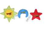 Jucării pentru pisici Soare, Lună și Stele cu iarba mâței, 3 bucăți de aproximativ 8 până la 10 cm – Yeowww! Sun Moon and Stars
