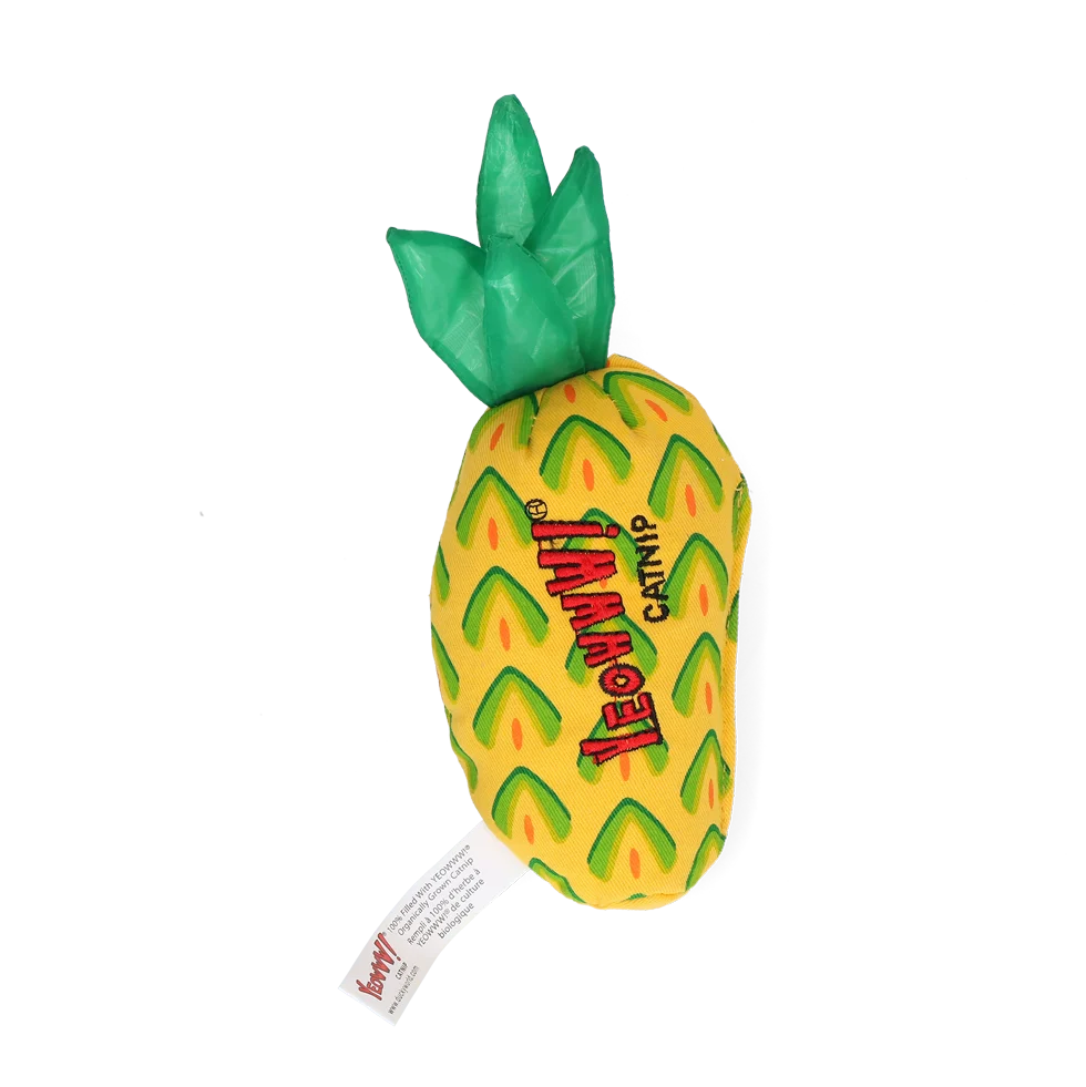 Jucărie pentru pisici Ananas cu catnip, 17,7 cm – Yeowww! Pineapple - imagine 2