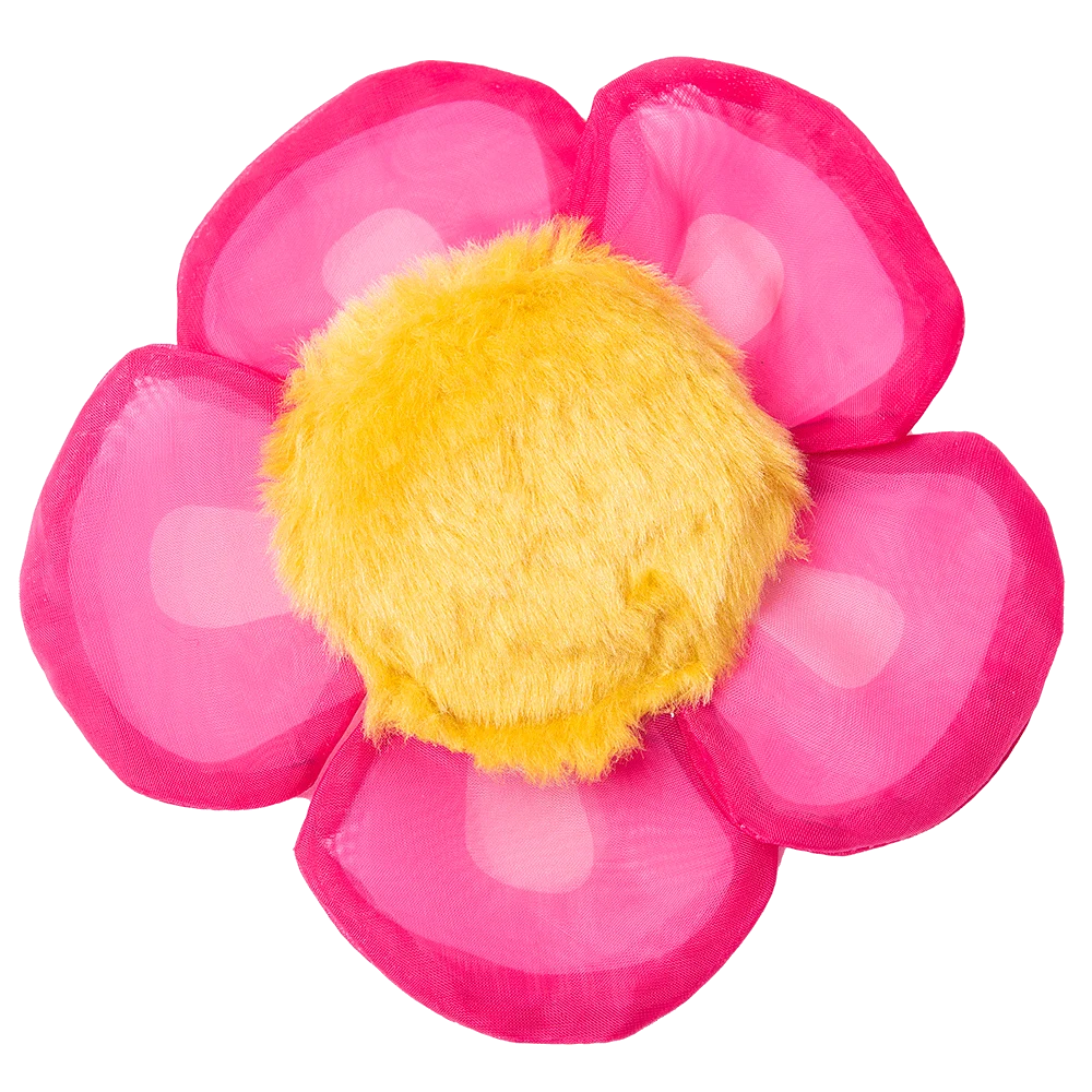 Floare de jucărie pentru pisici, cu iarbă-mâței și petale foșnitoare, roz – Yeowww! Daisy's Flower Tops - imagine 2