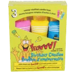 Jucării pentru pisici, lumânări aniversare cu iarba mâței, 3 bucăți – Yeowww! Birthday Candles - imagine 2