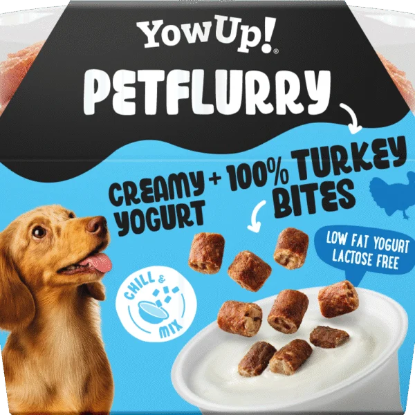 Snack cremos pentru câini cu curcan – YowUp! PetFlurry