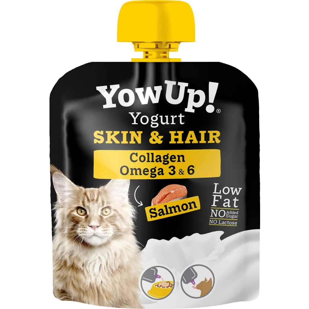 Iaurt pentru pisici cu somon, fără lactoză – YowUp! Yoghurt Cats Salmon Skin & Hair - imagine 1