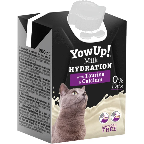 Lapte pentru pisici fără lactoză și grăsimi, 200 ml – YowUp! Cat Milk Hydration