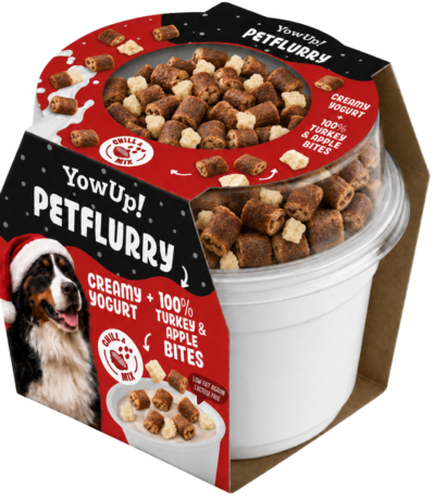 Gustare pentru câini cu curcan și măr – YowUp! PetFlurry Turkey & Apple Bites “Christmas edition 2026”