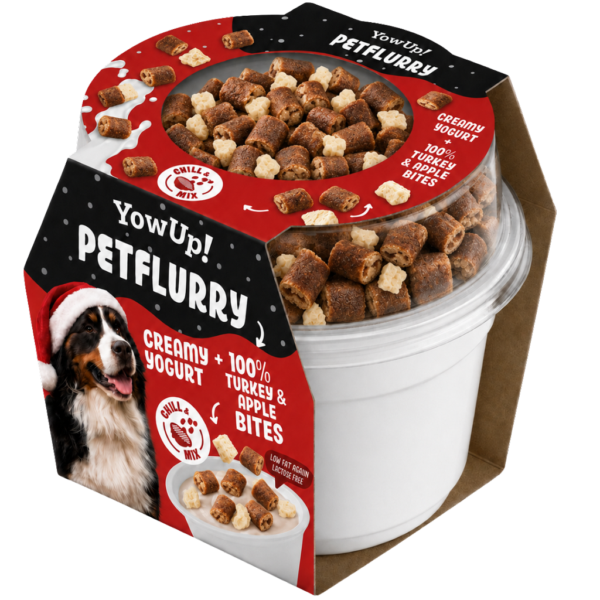 Gustare pentru câini cu curcan și măr – YowUp! PetFlurry Turkey & Apple Bites “Christmas edition 2026”