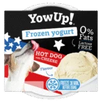Gustare de iaurt congelabilă pentru câini și pisici, hot dog cu brânză, 110 g – YowUp! Frozen Yoghurt Hot dog cu brânză