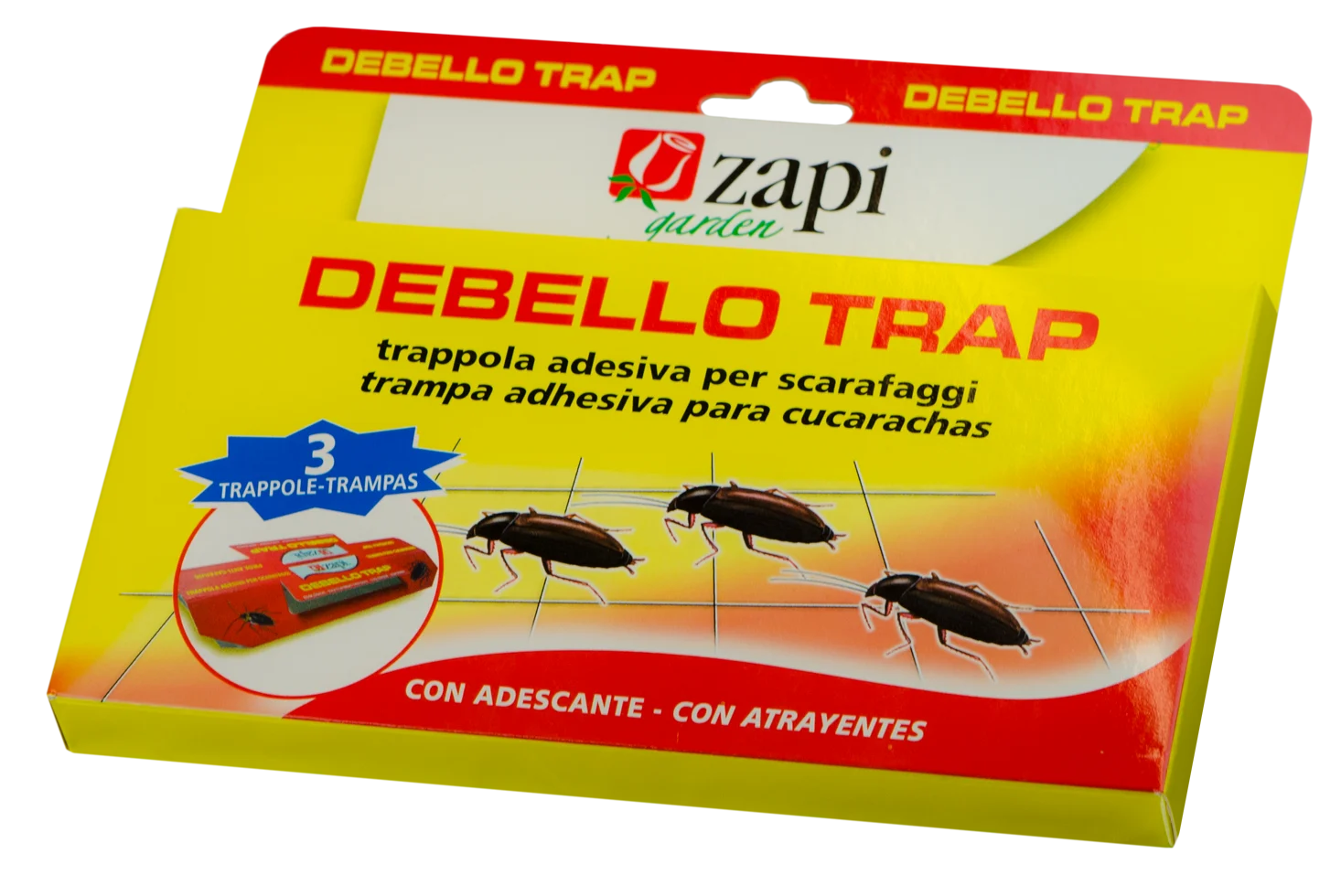 Capcană cu lipici pentru gândaci, pentru casă și terasă, 3 bucăți – Zapi - imagine 2