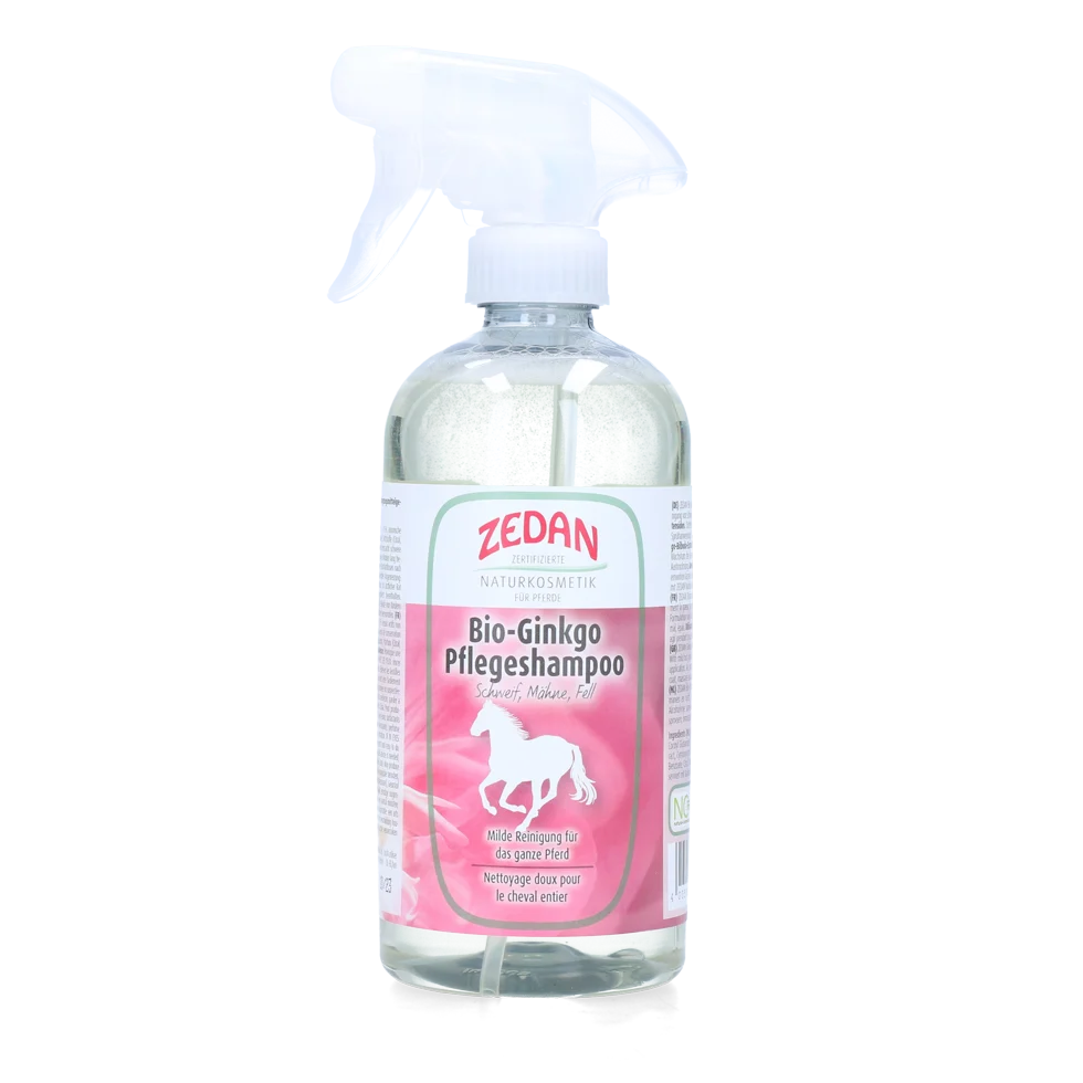 Șampon pentru cai, pentru blană, coamă și coadă, 500 ml – Zedan Bio Ginkgo Shampoo - imagine 1