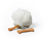Jucărie pentru câini din TPR, cu deschidere pentru recompense, plutitoare – Zee.dog Super Veggiez The Cauliflower - imagine 5