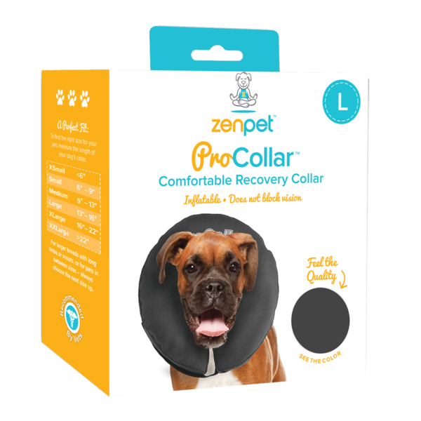 Guler de protecție pentru câini L, lavabil, 33 până la 40,6 cm – Zenpet ProCollar