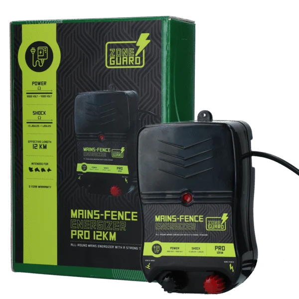Generator pentru gard electric alimentat de la rețea – ZoneGuard Energizer Pro 12 km