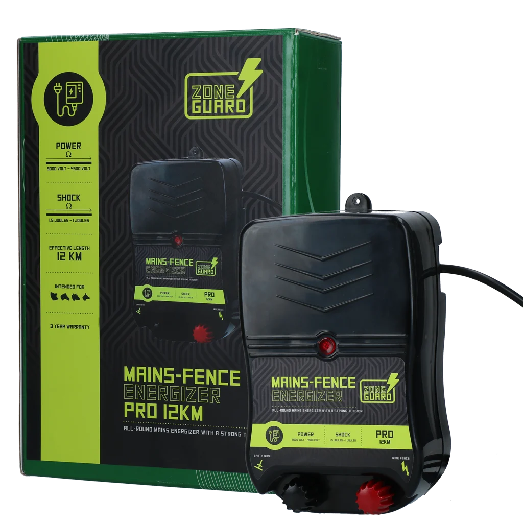 Generator pentru gard electric alimentat de la rețea – ZoneGuard Energizer Pro 12 km - imagine 1