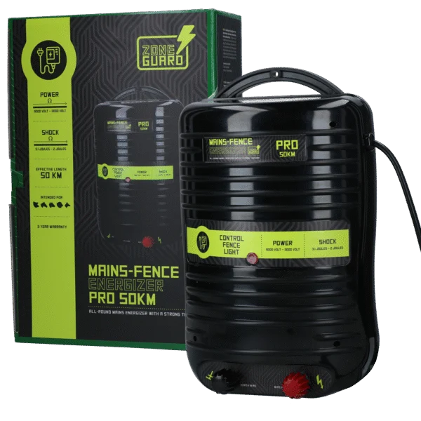 Generator pentru gard electric alimentat de la rețea – ZoneGuard Energizer Pro 50 km