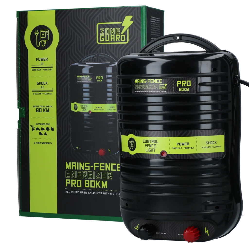 Aparat pentru gard electric cu alimentare la rețea – ZoneGuard Energizer Pro 80 km - imagine 1