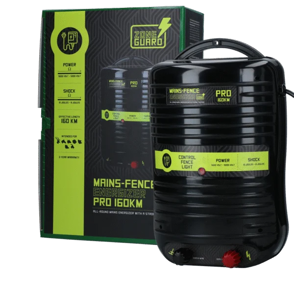 Generator pentru gard electric la rețea – ZoneGuard Energizer Pro 160 km