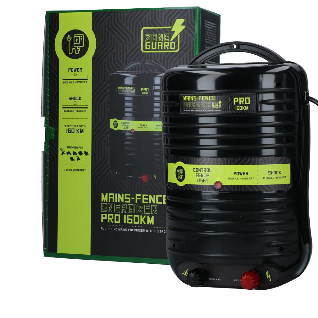 Generator pentru gard electric la rețea – ZoneGuard Energizer Pro 160 km - imagine 1