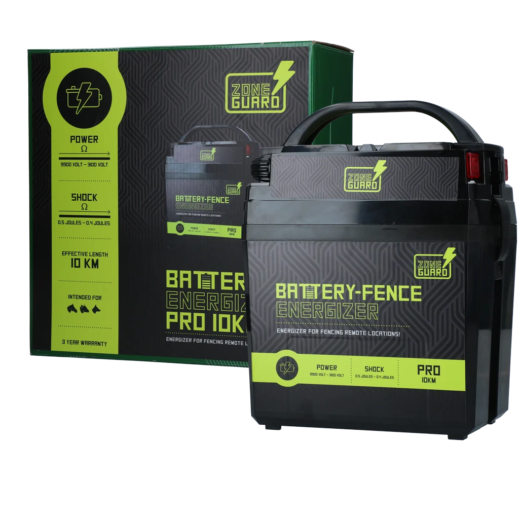 Aparat pentru gard electric cu baterie de 9 V – ZoneGuard Battery Energizer Pro 10 km - imagine 1