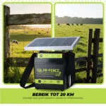Aparat pentru gard electric cu energie solară – ZoneGuard Solar-Fence Energizer Pro 20 km - imagine 3