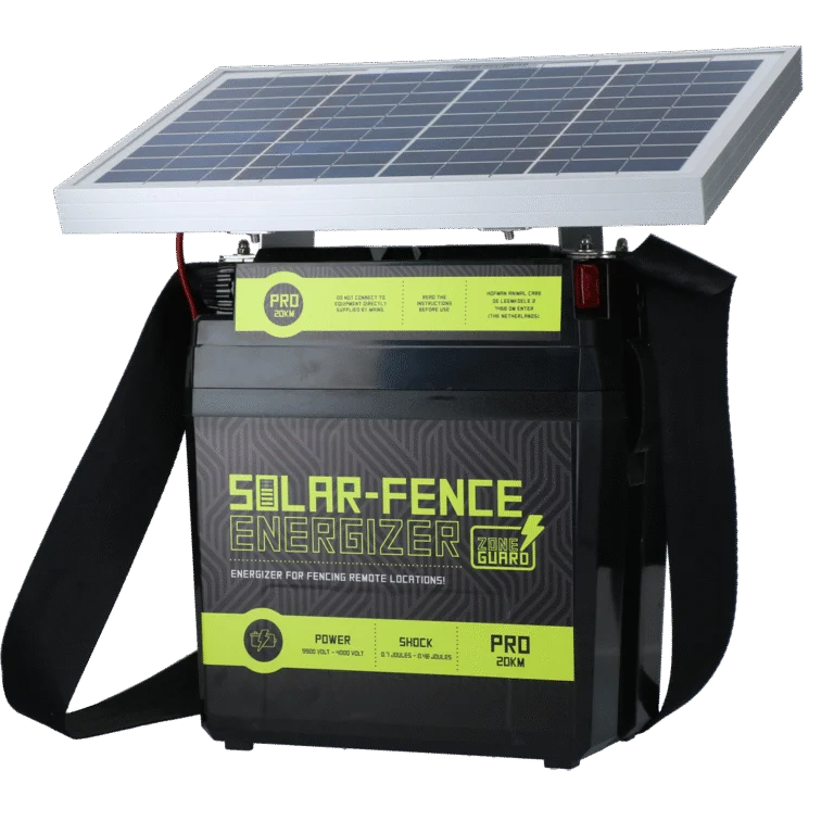 Aparat pentru gard electric cu energie solară – ZoneGuard Solar-Fence Energizer Pro 20 km