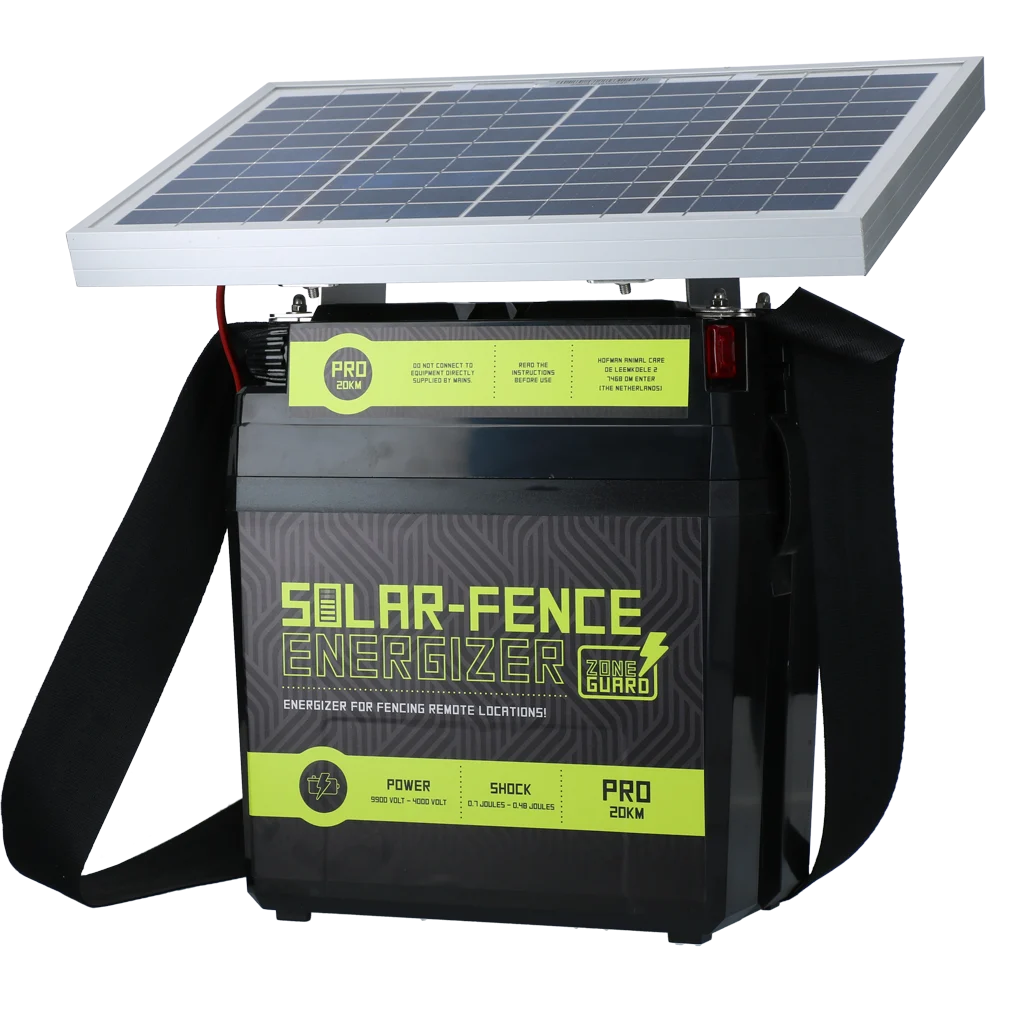 Aparat pentru gard electric cu energie solară – ZoneGuard Solar-Fence Energizer Pro 20 km - imagine 1