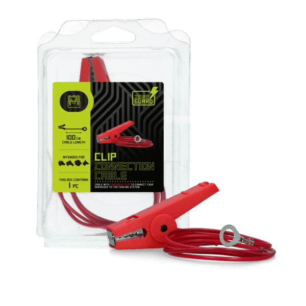 Cablu de conectare pentru sârmă și bandă, cu clemă crocodil, 100 cm – ZoneGuard