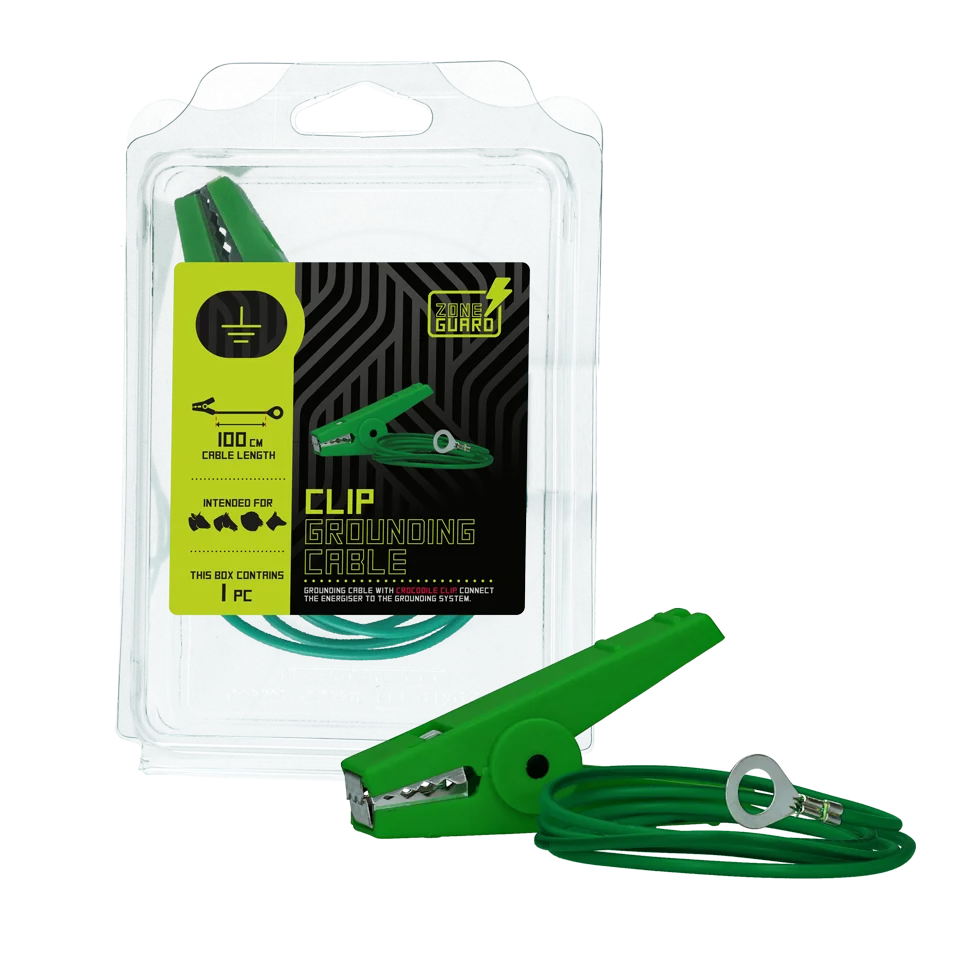 Cablu de conectare la împământare cu clești crocodil, 100 cm – ZoneGuard - imagine 2