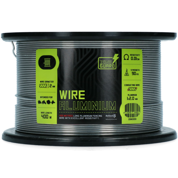 Fir electric din aluminiu 2 mm, 400 m – ZoneGuard Basic