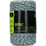 Fir pentru gard electric 3 mm, alb cu verde închis, 200 m – ZoneGuard Basic