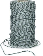 Fir pentru gard electric 3 mm, alb cu verde închis, 200 m – ZoneGuard Basic - imagine 2