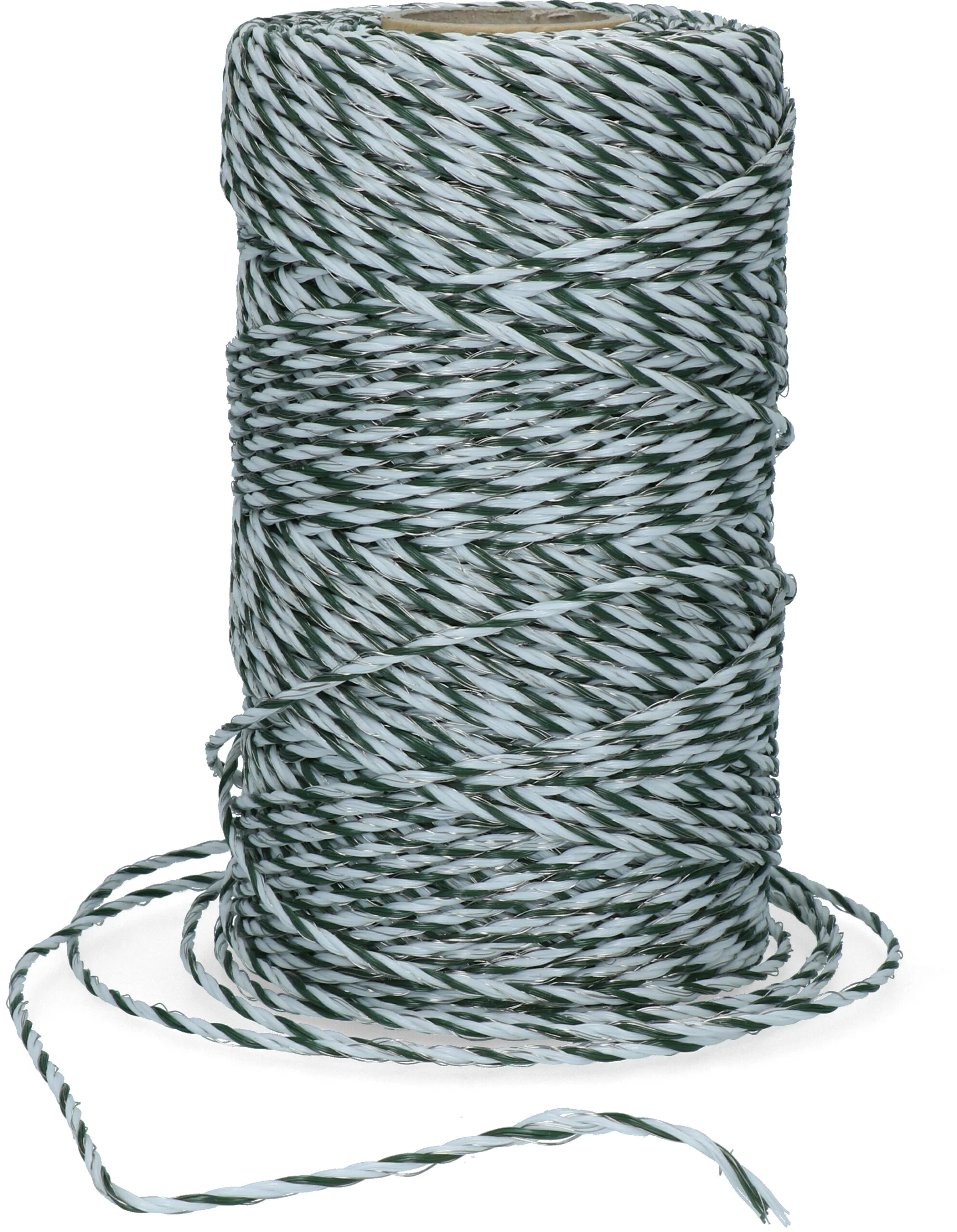 Fir pentru gard electric 3 mm, alb cu verde închis, 200 m – ZoneGuard Basic - imagine 2