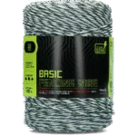 Fir pentru gard electric 3 mm, alb cu verde închis, 400 m – ZoneGuard Basic