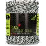Fir pentru gard electric 3 mm, alb cu verde închis, 400 m – ZoneGuard Plus