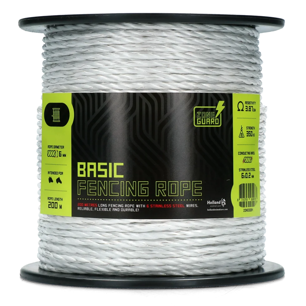 ZONE0084.png F în 6 mm Alb cu 6 fire din oțel inoxidabil, 200 m – ZoneGuard Basic - imagine 1