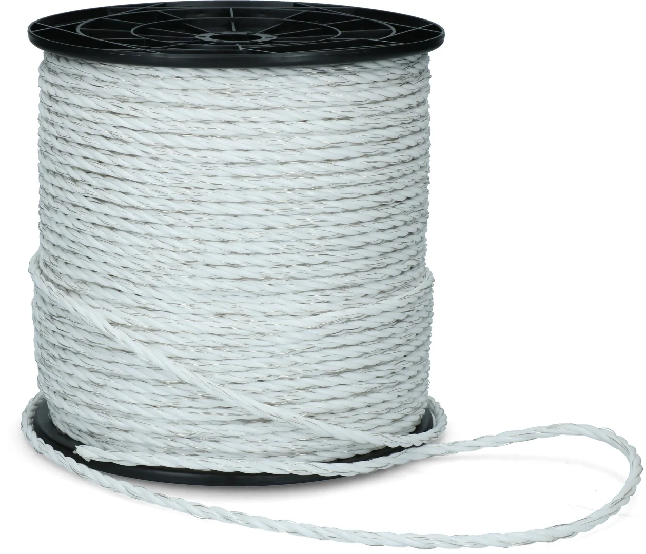 Cordon electric 6 mm, alb, cu fire din oțel inoxidabil și metal ușor, 200 m – ZoneGuard Plus - imagine 2
