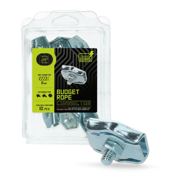Conector pentru sfoară electrică de 6 mm, 10 bucăți – ZoneGuard Budget