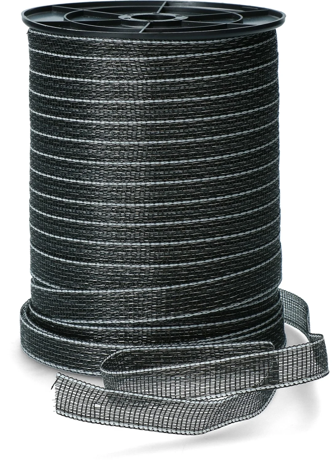 Bandă electrică 20 mm neagră cu 9 fire din oțel inoxidabil, 200 m – ZoneGuard Basic - imagine 1