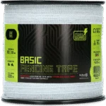 Bandă electrică 20 mm albă cu 4 fire din oțel inoxidabil, 200 m – ZoneGuard Basic - imagine 2