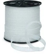 Bandă electrică 20 mm albă cu 4 fire din oțel inoxidabil, 200 m – ZoneGuard Basic