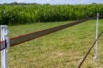 Bandă pentru gard electric 40 mm, maro, cu margini întărite, 200 m – ZoneGuard Plus - imagine 3