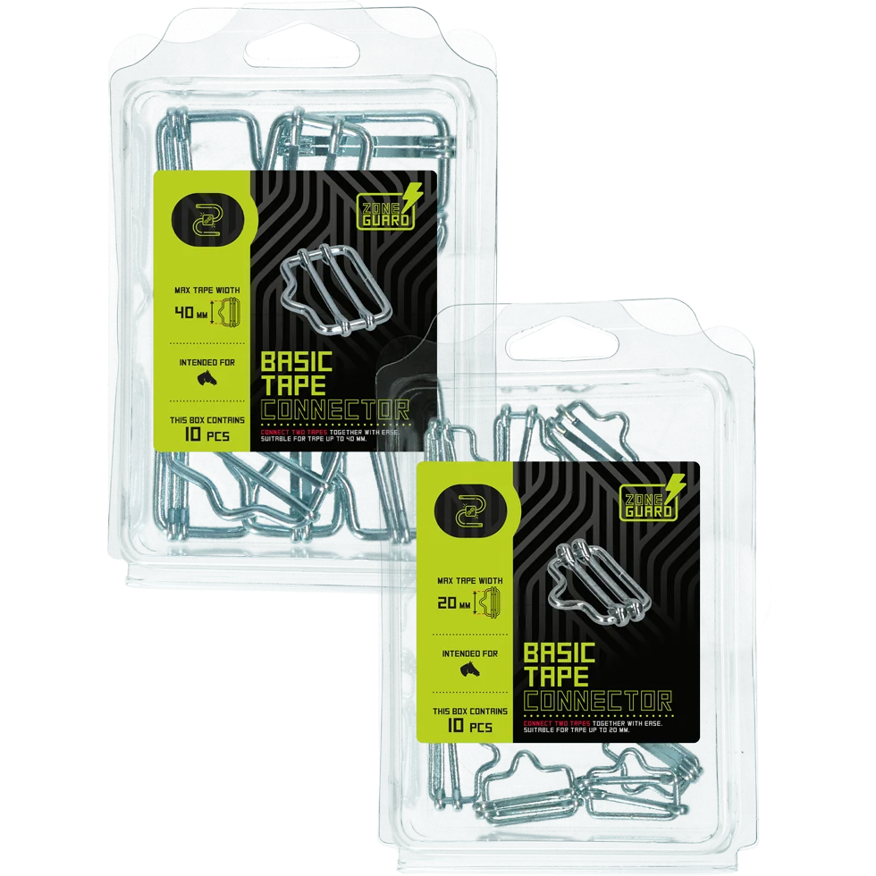 Conector pentru bandă de până la 20 mm, 10 bucăți – ZoneGuard Basic - imagine 4