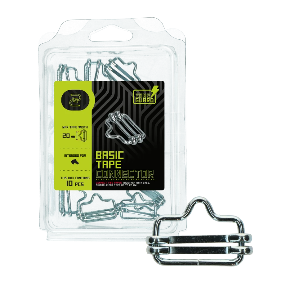 Conector pentru bandă de până la 20 mm, 10 bucăți – ZoneGuard Basic - imagine 2