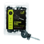 Izolator inelar cu miez continuu, negru, 25 de bucăți – ZoneGuard Strong - imagine 2