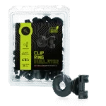 Izolator cu inel pentru stâlpi ovali din oțel, 25 bucăți – ZoneGuard Clip - imagine 2
