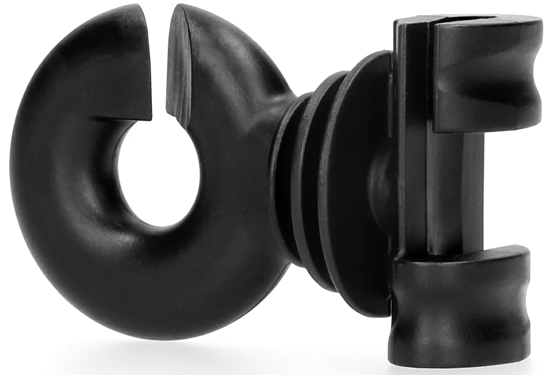 Izolator cu inel pentru stâlpi ovali din oțel, 25 bucăți – ZoneGuard Clip - imagine 1